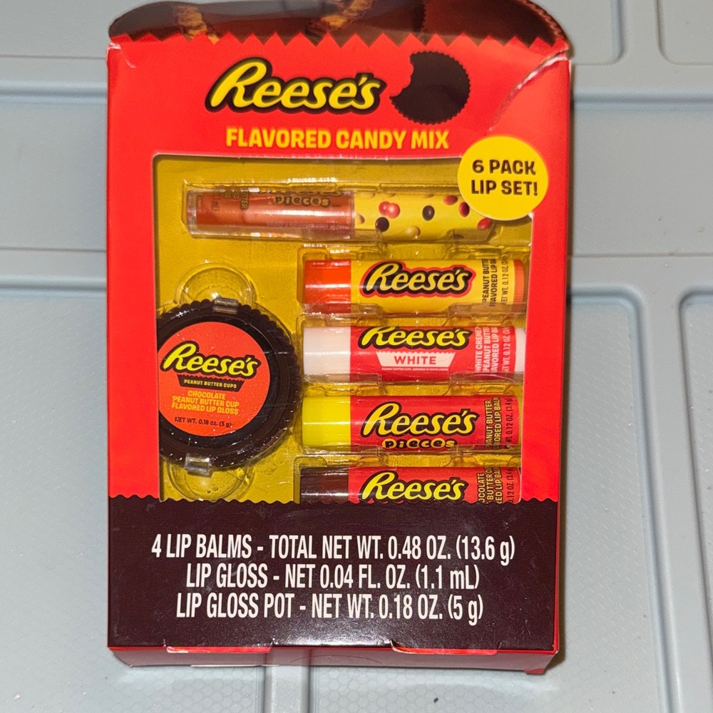 Reese’s Mix Lip Balm Set - lip balm, lip gloss and lip gloss pot